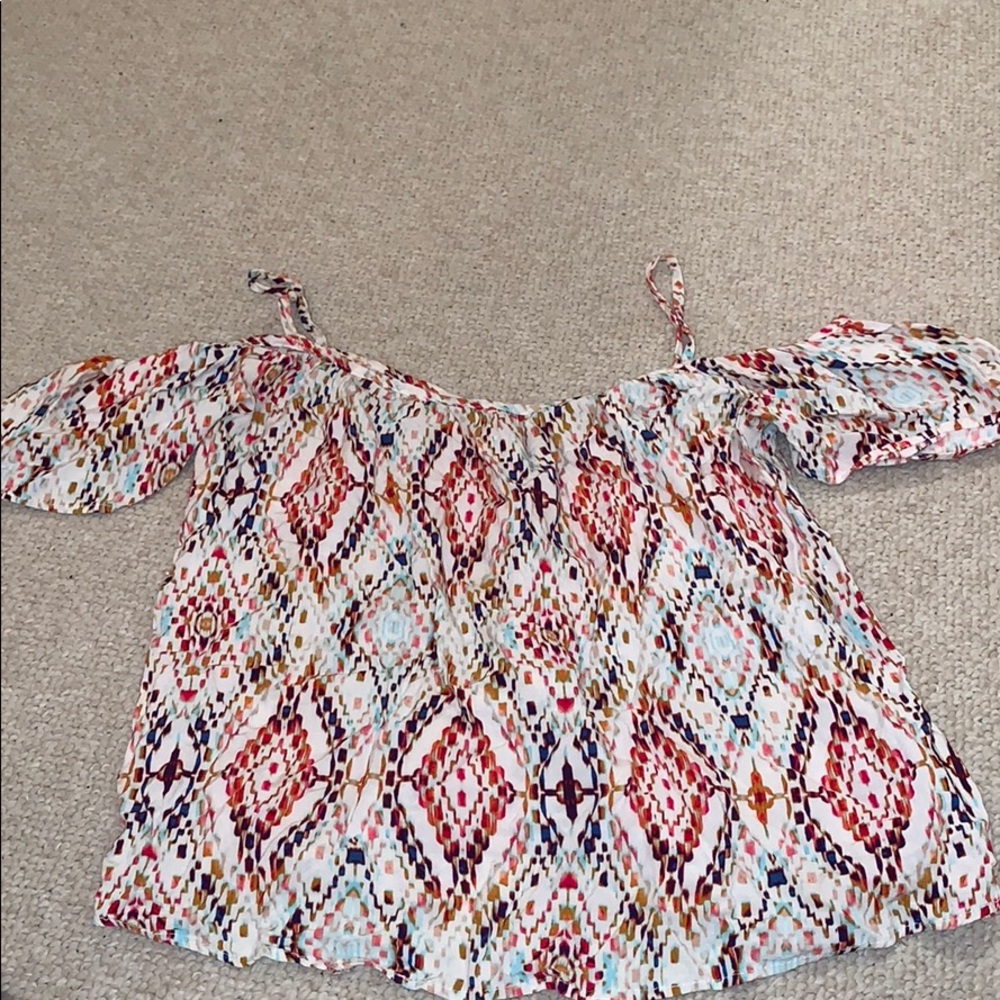 Tribal Print Off the shoulder with straps